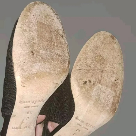 Kate Spade Black Heels size 6.5 SB5#4 - Picture 6 of 6